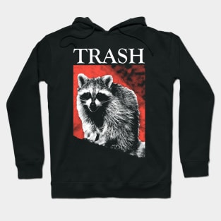 Red Trash Raccoon Hoodie